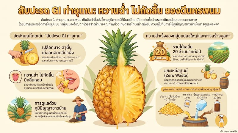 สับปะรดท่าอุเทน สินค้า GI นครพนม