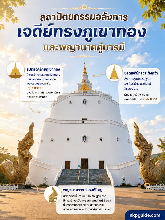 พระมหาธาตุเจดีย์โฆสปัญโญศรีพนม วัดโฆสมังคลาราม อ.ปลาปาก