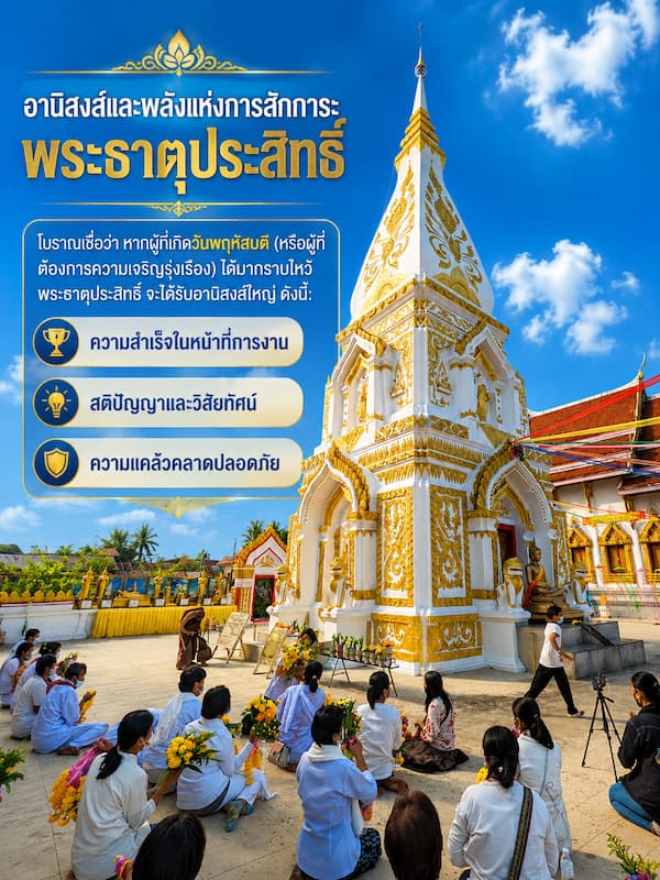 พระธาตุประสิทธิ์ อำเภอนาหว้า จังหวัดนครพนม พระธาตุประจำวันเกิดคนเกิดวันพฤหัสบดี