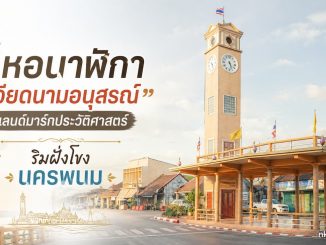 หอนาฬิกาเวียดนามอนุสรณ์ นครพนม