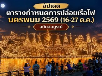 กำหนดการ ไหลเรือไฟ นครพนม 2569